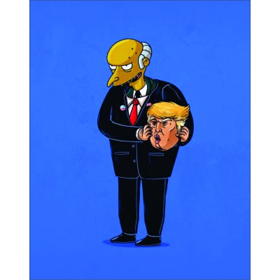 Placa Decorativa     Montgomery Burns